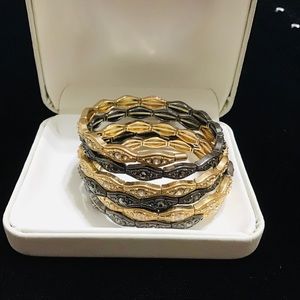 CHICOS black/gold wrap bracelet